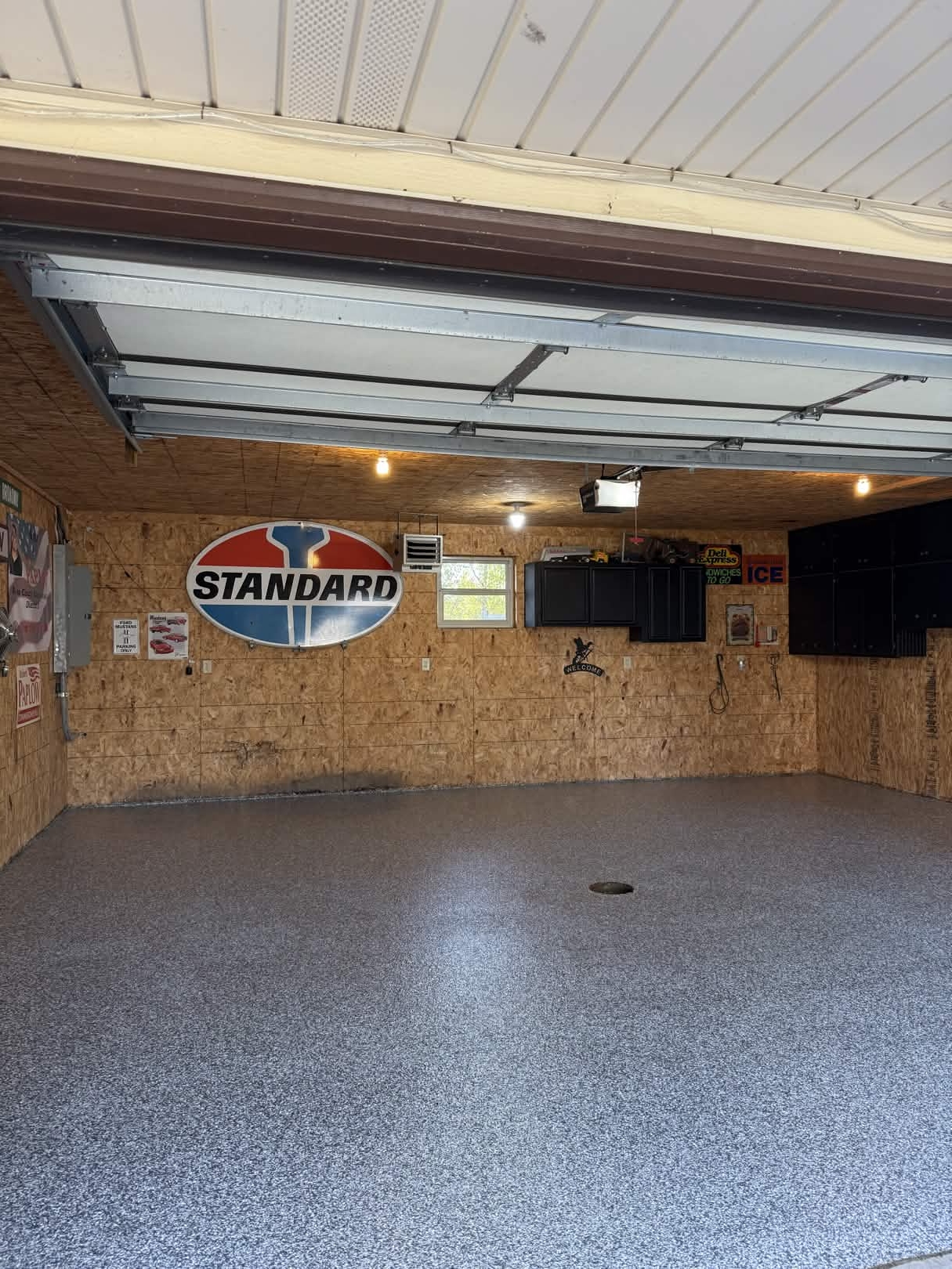 Salt & pepper epoxy garage β after