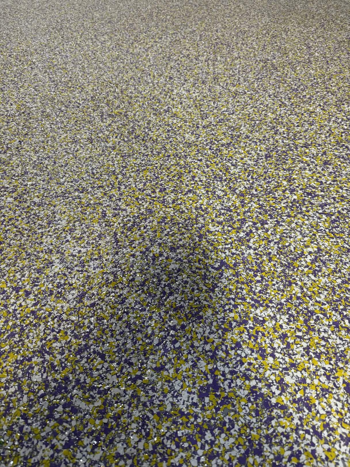 Vikings purple & gold custom floor