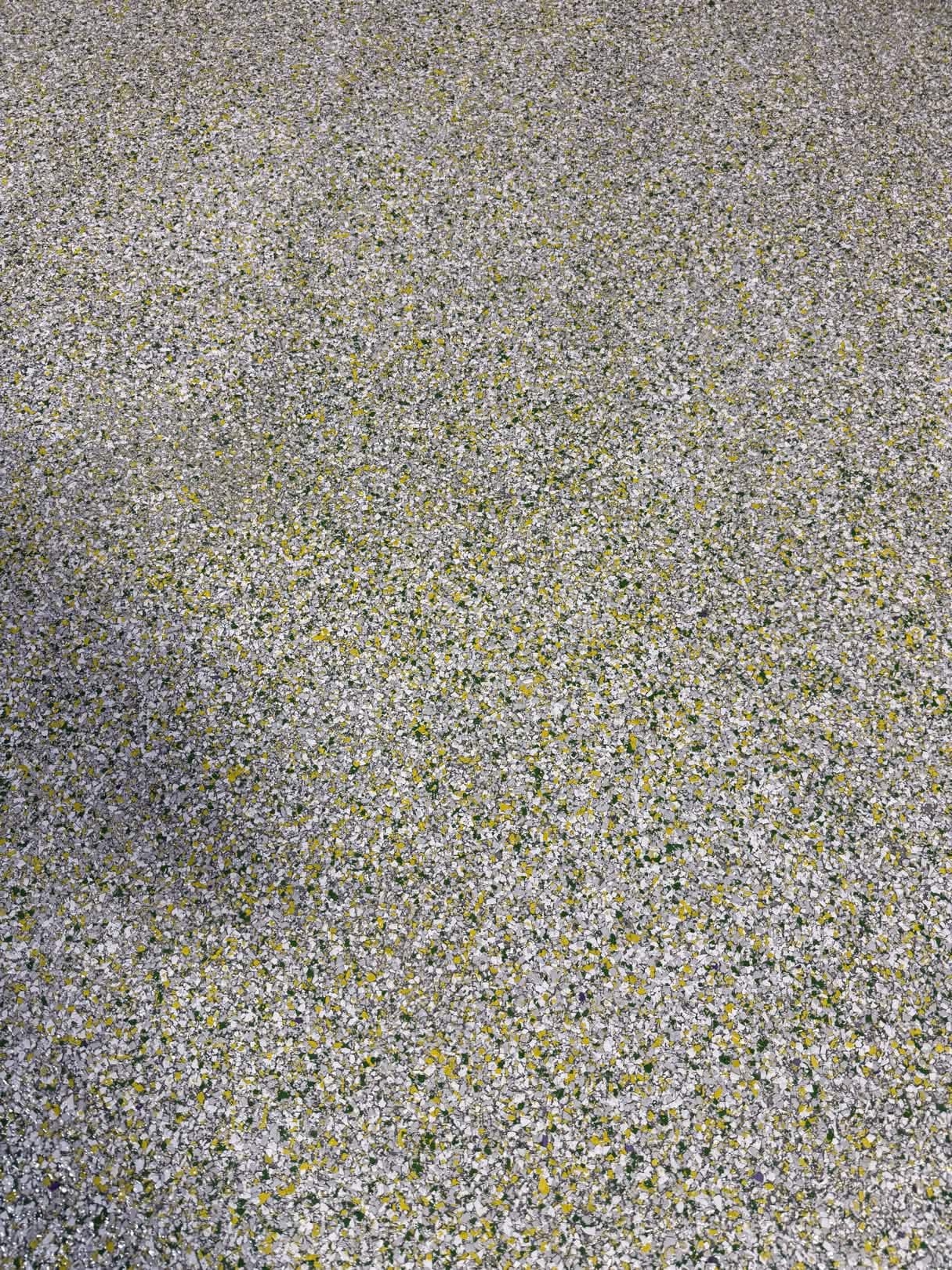 Gold & white custom flake floor
