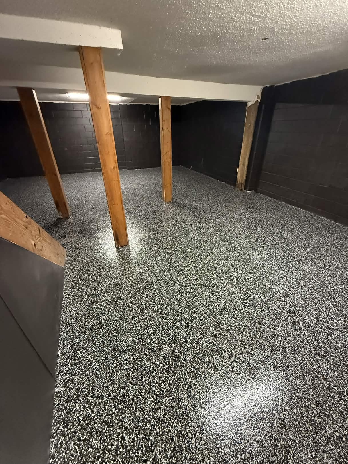 Basement β dark epoxy finished, alternate angle